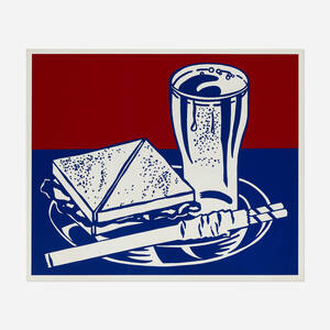 Roy Lichtenstein, Sandwich and Soda (from the X + X (Ten Works by Ten Painters) portfolio)