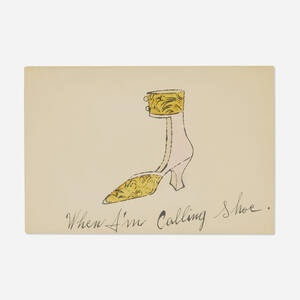 Andy Warhol, When I'm Calling Shoe (from the À la recherche du shoe perdu series)