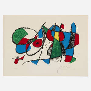 Plate VIII from Miró Lithographs II
