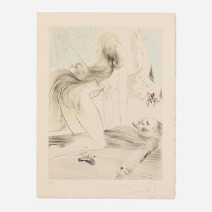Salvador Dalí, Femme à genou (from the Vénus aux fourrures series)