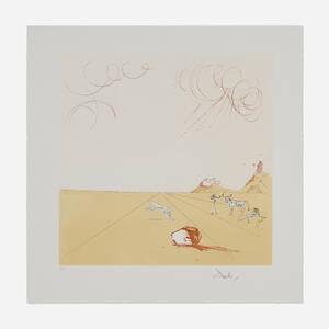 Salvador Dalí, Paysage ibérique (from the Neuf Paysages series)