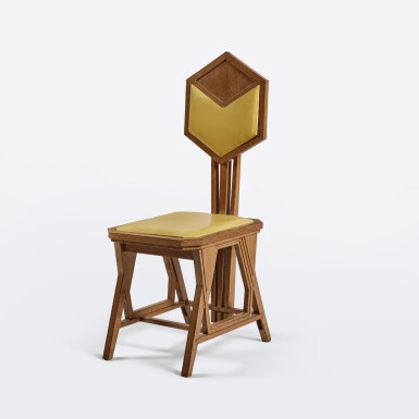 Hexagon-Back Chair from the Imperial Hotel, Tokyo, Japan