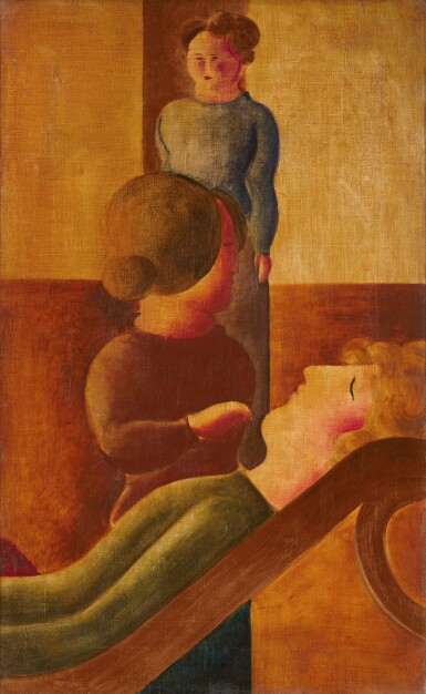 Gruppe mit Ruhender (Group with Resting Figure)