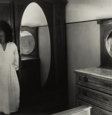 Untitled (Woman and Oval Mirror)