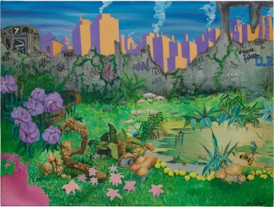 Untitled (Idyllic Scene with 7 Train)