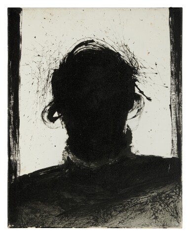 Black and White Shadow Head