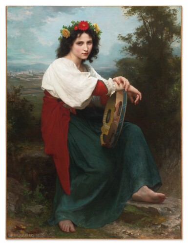William Bouguereau, L'Italienne au Tambour de Basque
