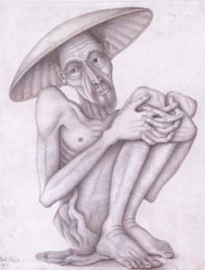 Seated man