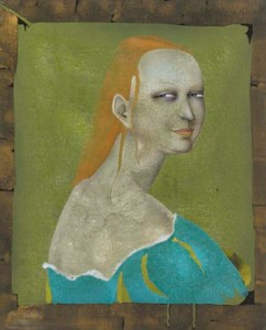 Portrait en buste d'une jeune femme, après Lucas Cranach