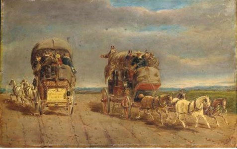 London to York coaches passing