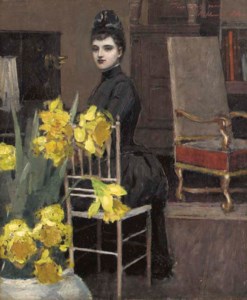 In the Music Room with Daffodils
