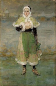 Woman on skates