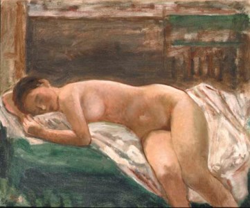 Nude resting