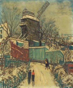 Montmartre under snowfall