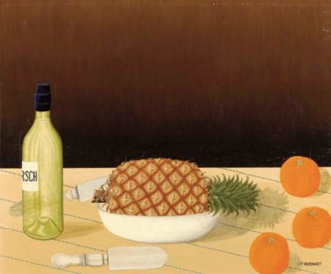 Nature morte avec ananas et oranges
