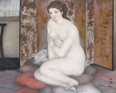 Femme nue assise