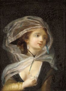 Young woman with a dove