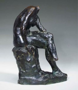 Etude pour une femme nue s'essuyant le pied