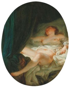 A sleeping nude
