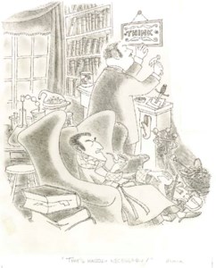Three images of Sherlock Holmes