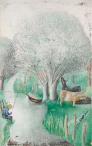 Vâches à la rivière