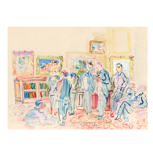 Réunion des bibliophiles chez l'amateur (Executed in 1932)