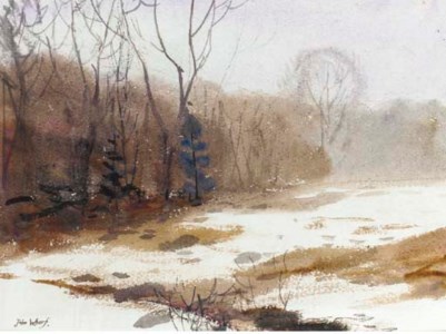Winter Landscape with Trees