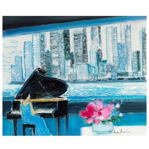ANDRÉ BRASILIER (B. 1929) Piano à New York (Painted in 2013)