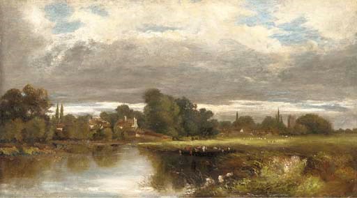 View towards Hampton Court from the Moseley