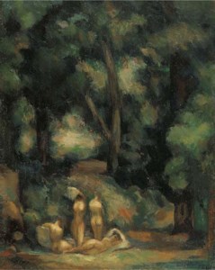 Nudes in a forest