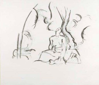 A seated woman