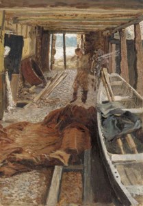 The boat house at Mylor Creek