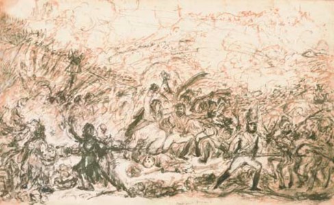 Spanish patriots attacking the French banditti - loyal Britons lending a lift