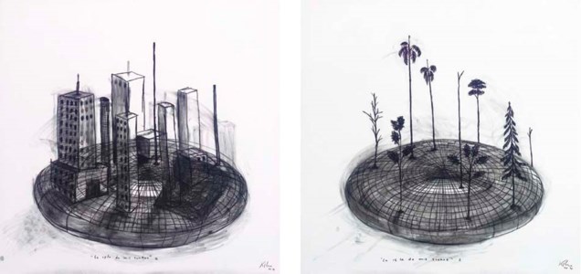 La isla de mis sueños I and II (diptych)