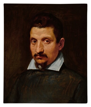 Portrait of a man with a moustache and beard, bust-length