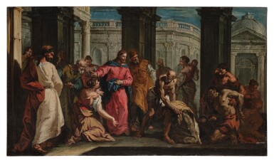 Christ healing the paralytic man at the pool of Bethesda
