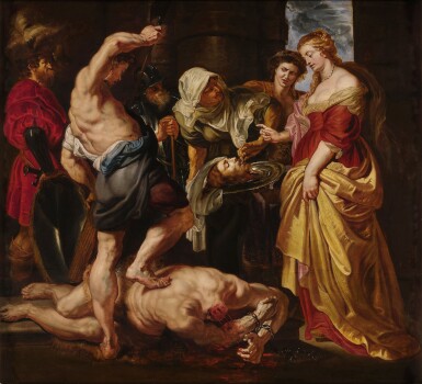Sir Peter Paul Rubens, Salome presented with the head of Saint John the Baptist