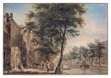 The Keizersgracht, Amsterdam, with the entrance to the Schouwburg