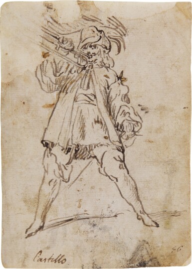 A) A Man Sounding a Trumpet B) Saint John the Baptist C) An abduction D) Saint Christopher and the Christ Child  