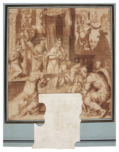 Various scenes from the life of a Pope