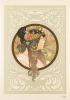 Alphonse Mucha, [Tetes Byzantines]. Two panels. 1897.