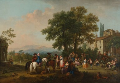 Country Dance in an Italianate Landscape
