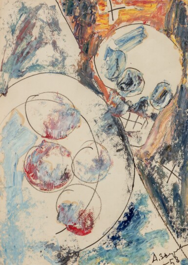 Composition with Skull