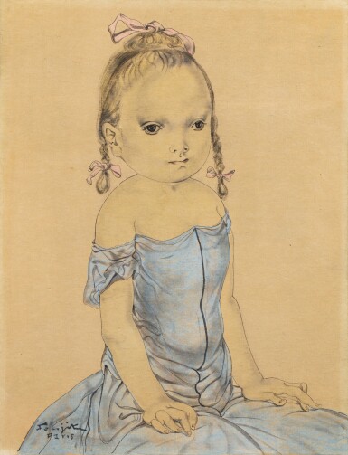 Jeune Fille à la robe bleue