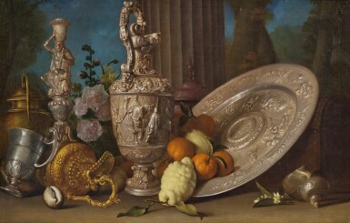 Still Life with Hercules Candlestick and Other objets de vertu