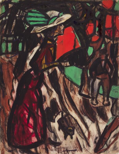 Strassenszene mit einer Frau, Begegnungen (Street Scene with a Woman, Encounters) 
