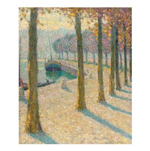 Les arbres sur la rive, Quimperlé (Painted in Versailles in 1931)