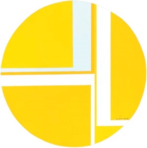Miniature Yellow Tondo II