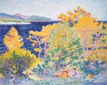 Henri Edmond Cross, La sieste au bord de la mer