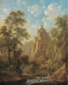 View of Hawthornden Castle